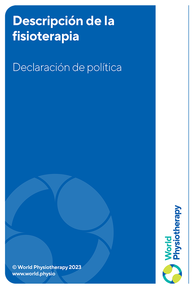 policy statement: description of physiotherapy (Spanish)