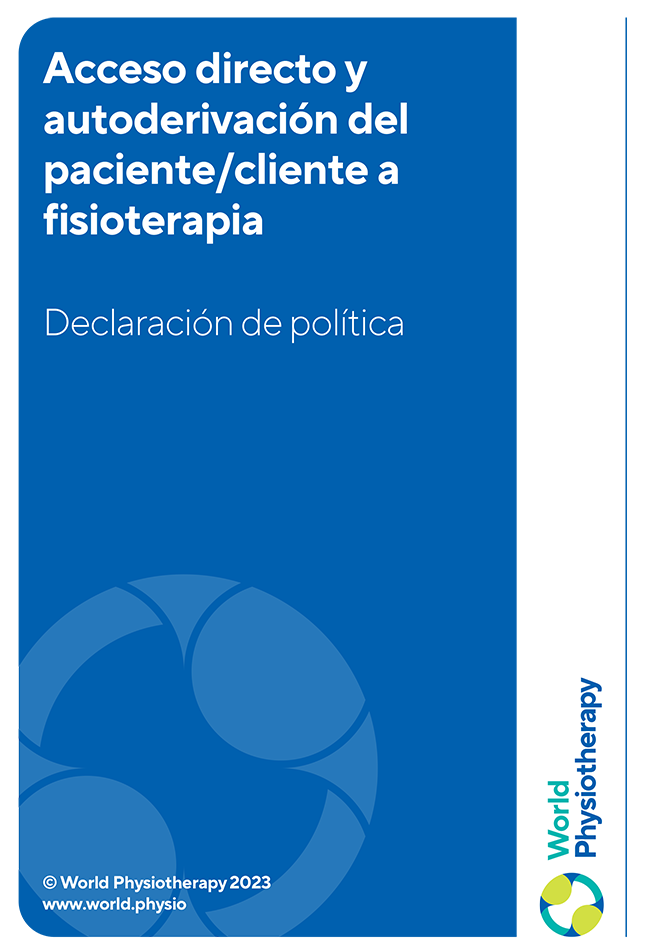 policy statement: direct access and patient/client self-referral to physiotherapy (Spanish)