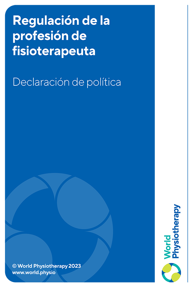 policy statement: regulation of the physiotherapy profession (Spanish)