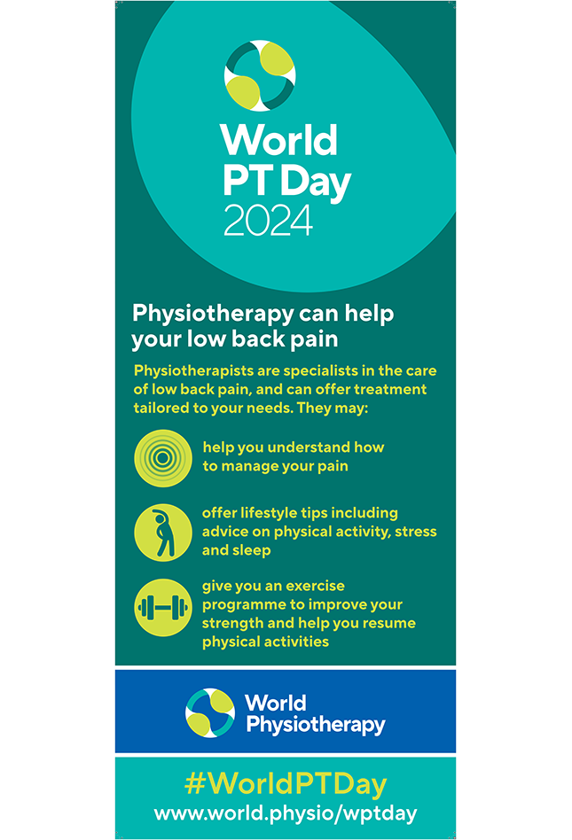 World PT Day 2024 banners (English) World Physiotherapy