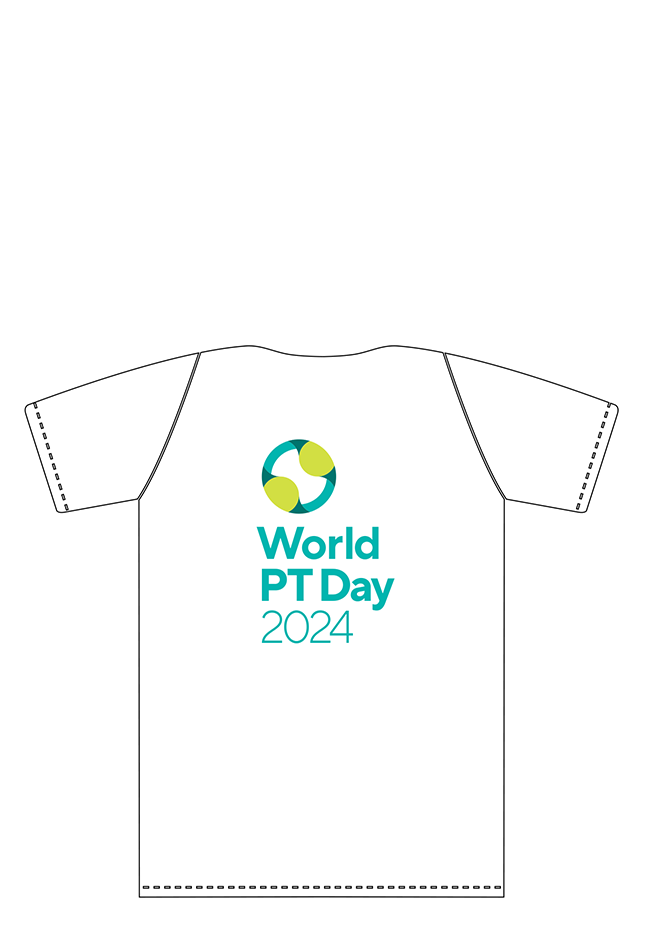 Thumbnail graphic of t-shirt design for World PT Day 2024