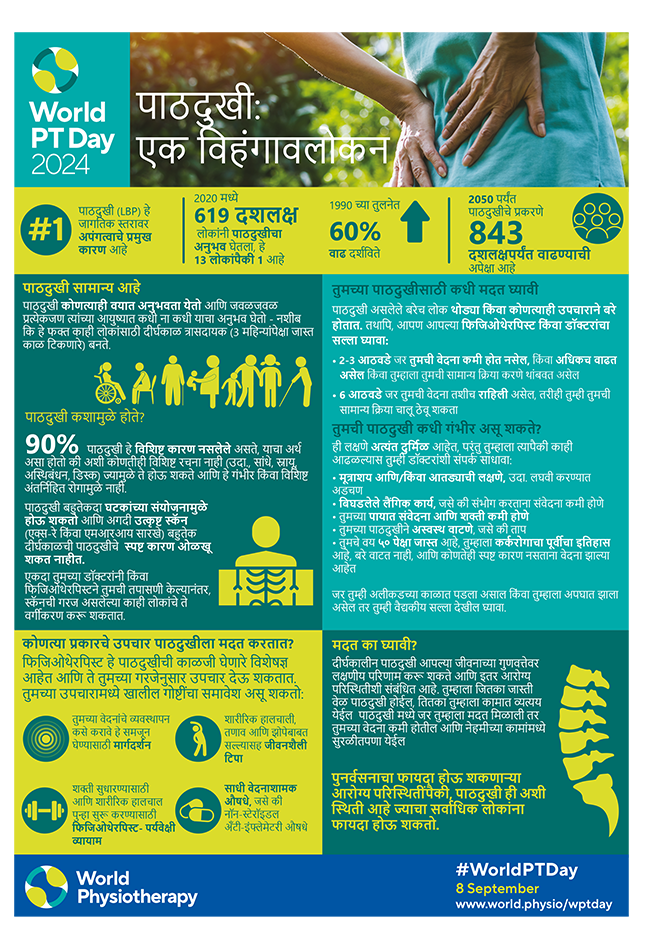 WPTD2024-InfoSheet1-पाठदुखी: एक विहंगावलोकन