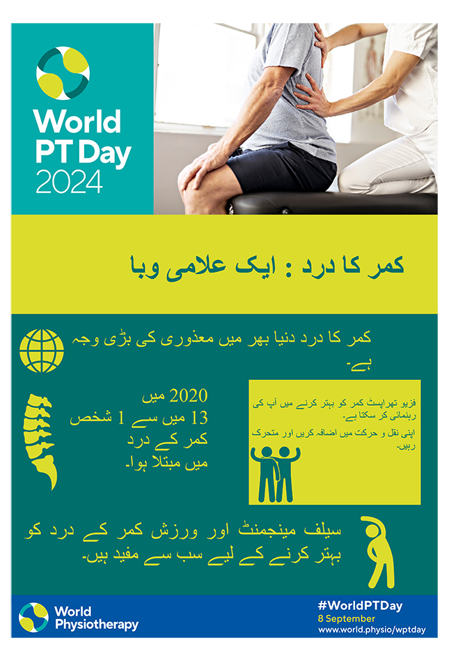 WPTD2024-Poster3-کمر کا درد : ایک علامی و با