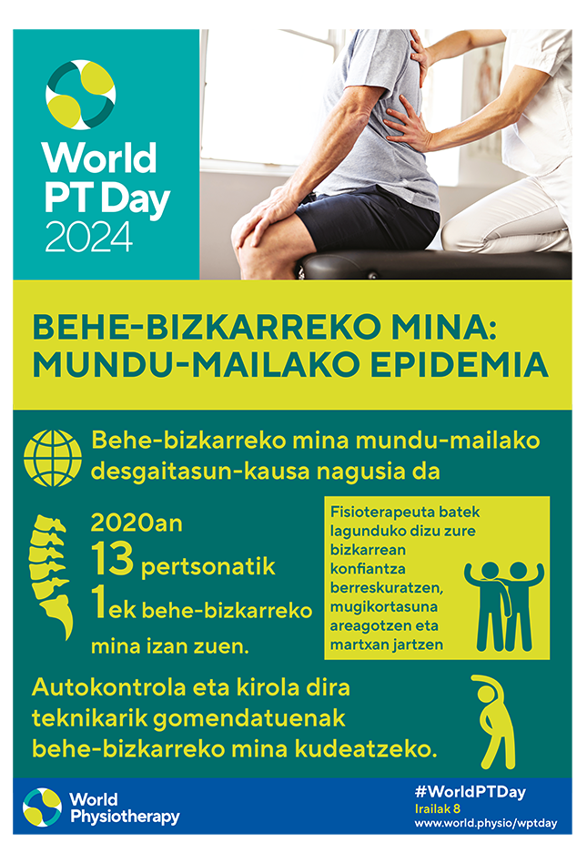 WPTD2024-Poster3-BEHE-BIZKARREKO MINA: MUNDU-MAILAKO EPIDEMIA