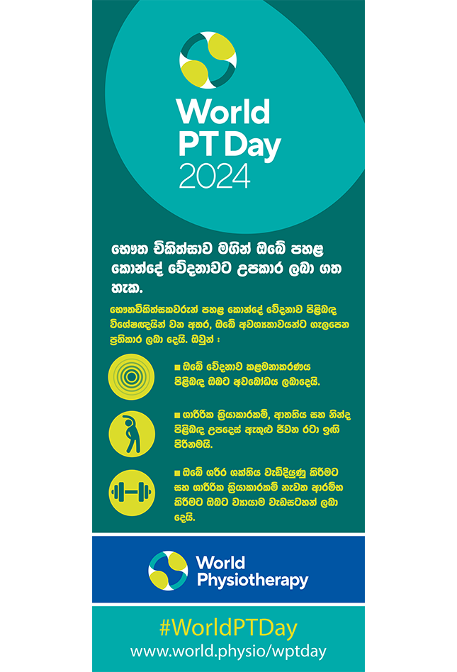 WPTD2024-Rollerbanner1-භෞත චිකිත්සාව මගින් ඔබේ පහළ කොන්දේ වේදනාවට උපකාර ලබා ගන හැක.