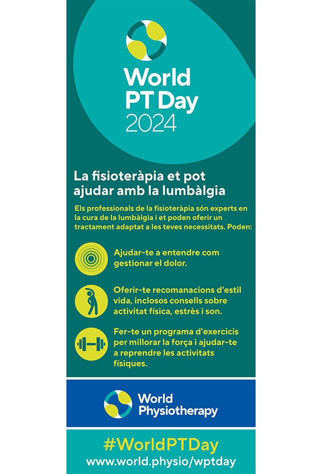 WPTD2024-Rollerbanner1-La ﬁsioteràpia et pot ajudar amb la lumbàlgia