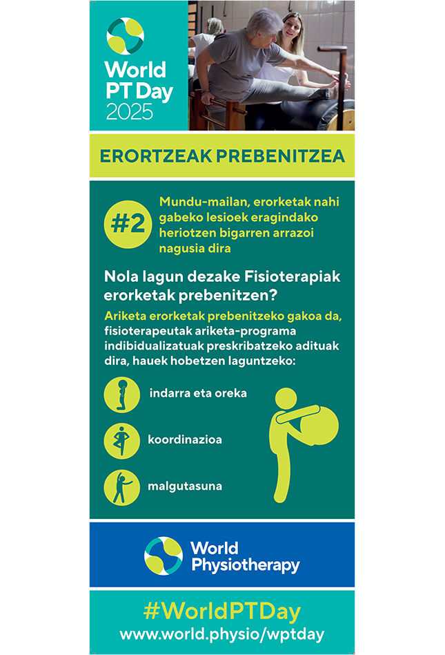 Thumbnail graphic for World PT Day 2025 banner 2 in Basque
