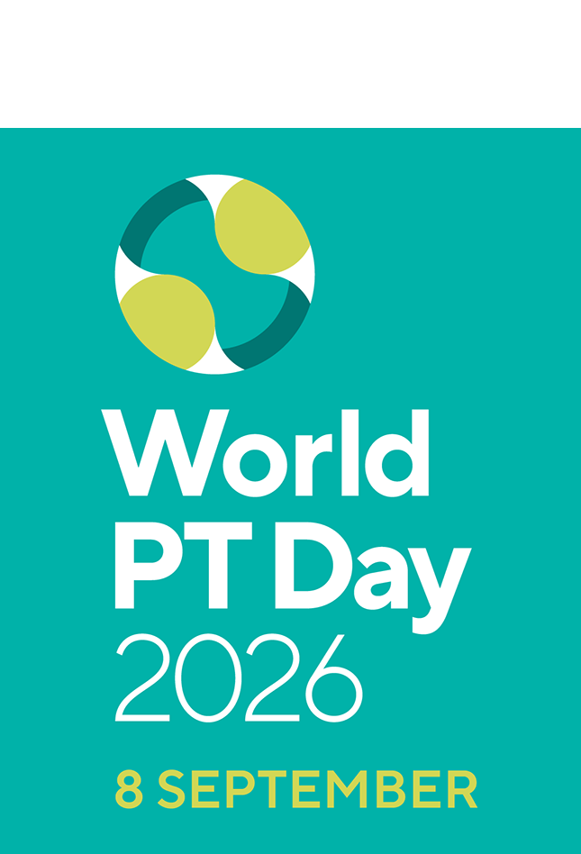 Thumbnail graphic for World PT Day 2026 logo