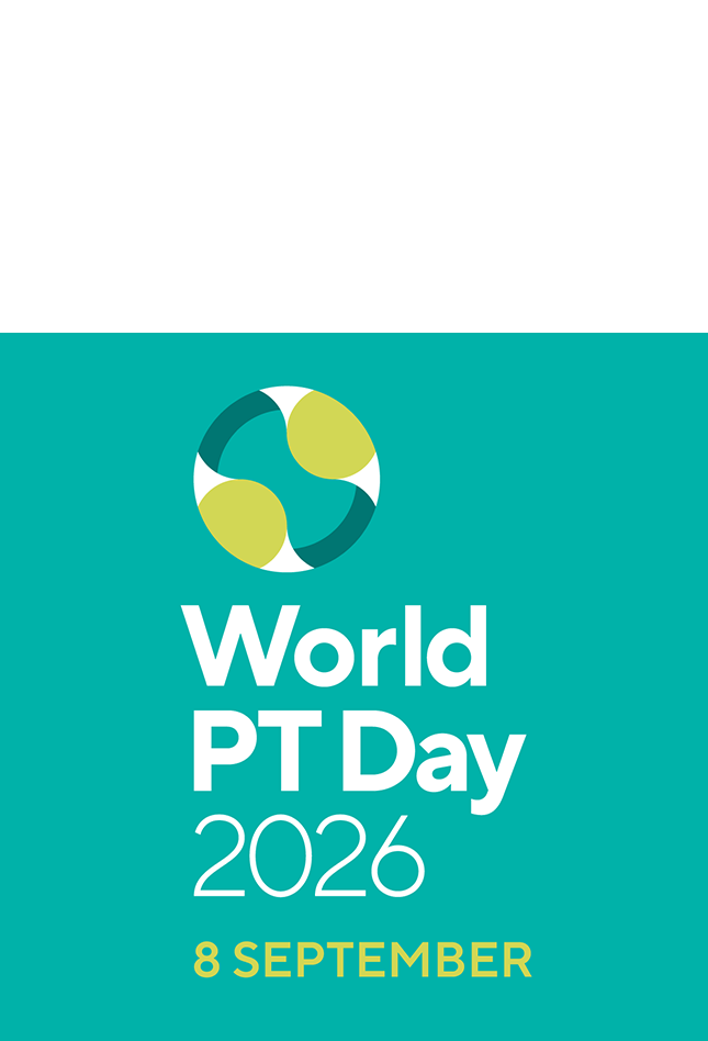 Thumbnail graphic for World PT Day 2026 logo
