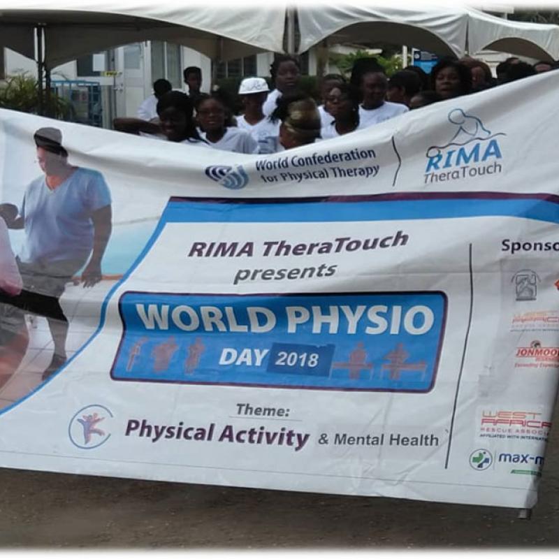 Photograph of World PT Day 2018 celebration in Ghana