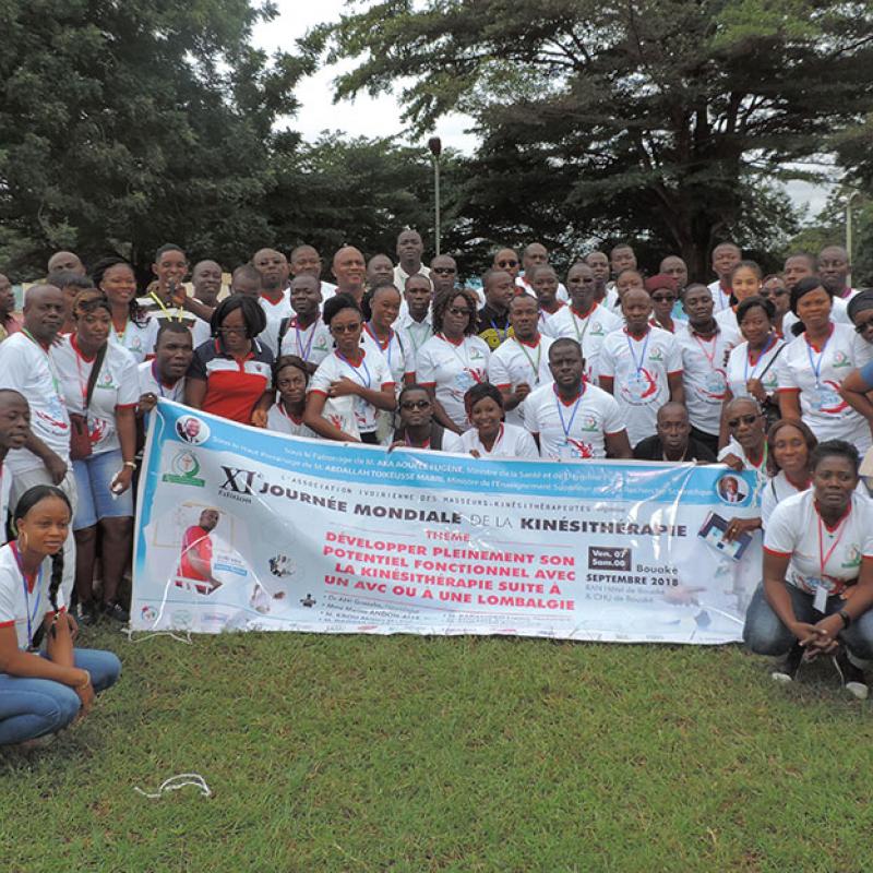 Photograph of World PT Day 2018 celebration in Ivory Coast