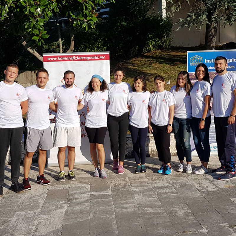 Photograph of World PT Day 2018 celebration in Montenegro