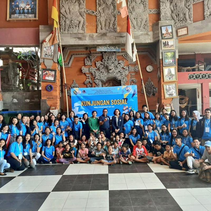 Photograph showing a celebration held in Indonesia to mark World PT Day 2019
