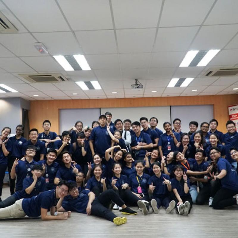Photograph showing a celebration held in Malaysia to mark World PT Day 2019