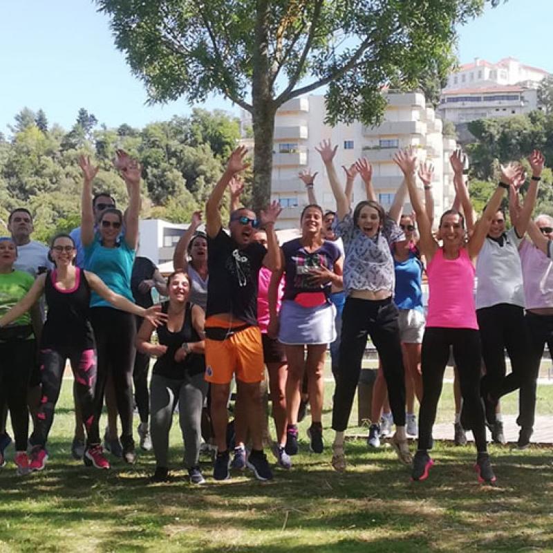 Photograph showing a celebration held in Portugal to mark World PT Day 2019
