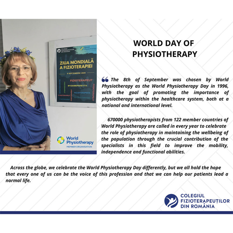 Image of presentation by Order of Physiotherapists in Romania President