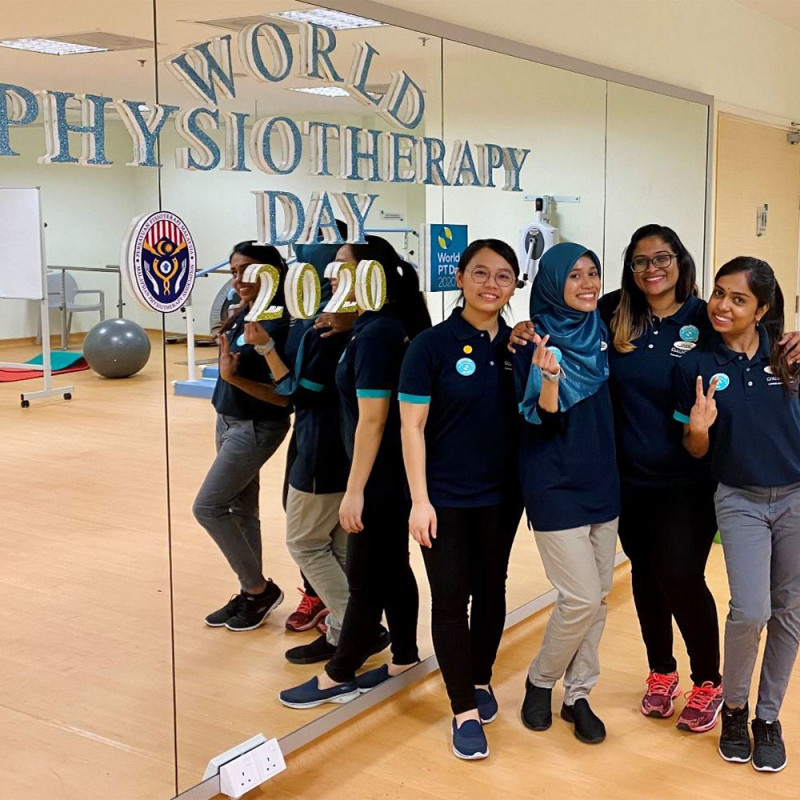 Photo of World PT Day 2020 celebrations at the Columbia Asia Hospital, Malaysia