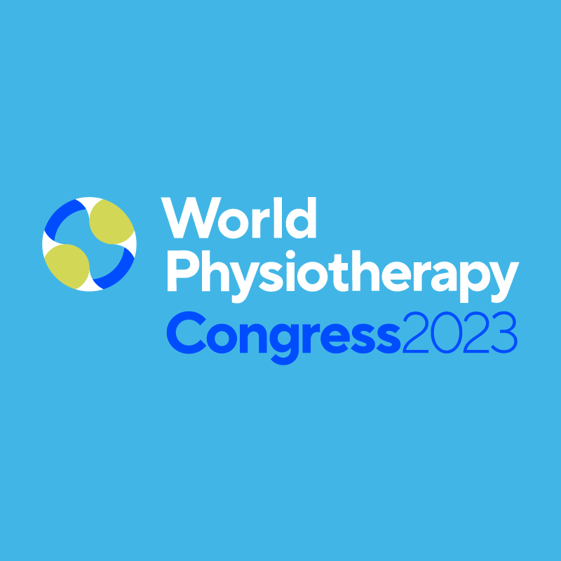 Logo del Congresso mondiale di fisioterapia 2023