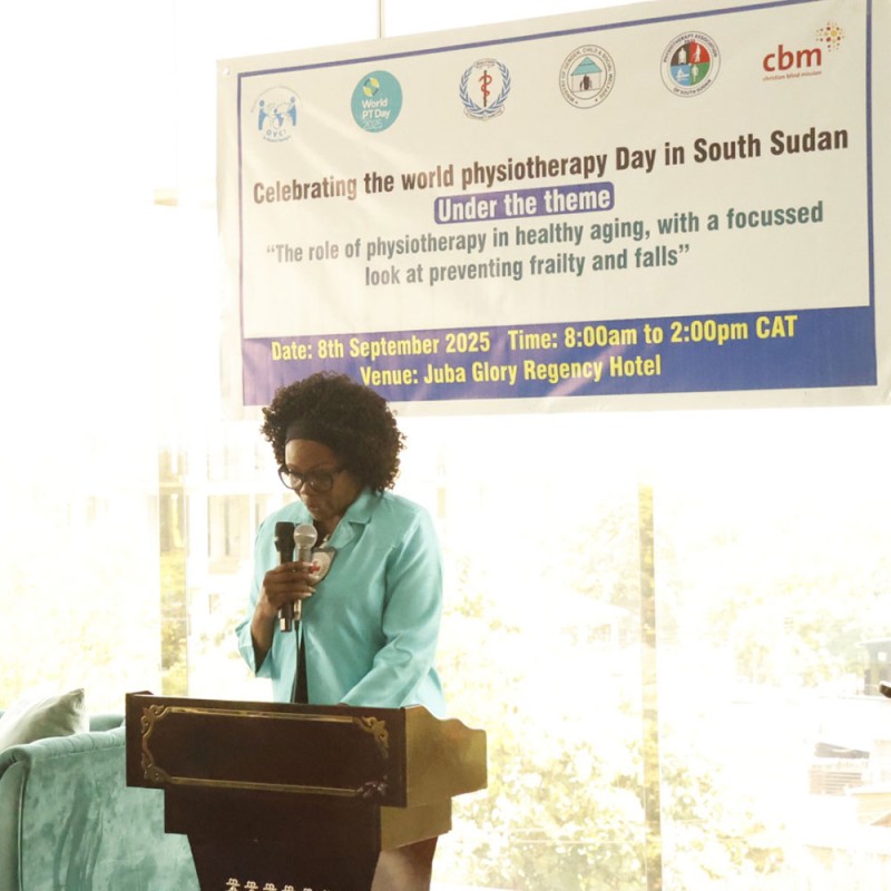 Photo showing activities held for World PT Day 2025 in South Sudan