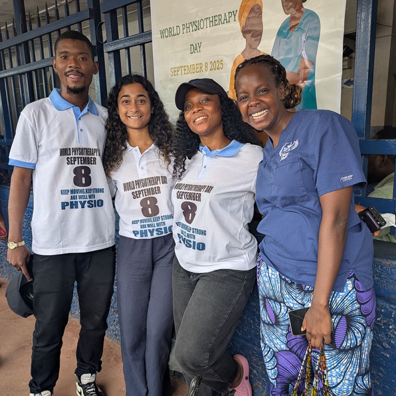 Photo showing activities held for World PT Day 2025 in Sierra Leone