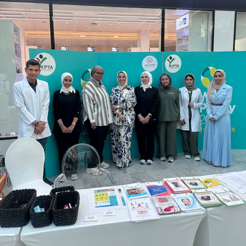 Photo showing activities held to mark World PT Day 2026 in Kuwait