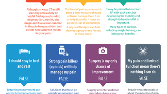 Vorschaubildgrafik von Infografik 2: Chronischer Schmerz - die Mythen auf Englisch