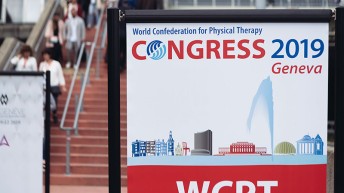 Fotografía del congreso mundial de fisioterapia en Ginebra