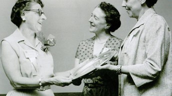 Foto dari kongres Fisioterapi Dunia 1956 di New York