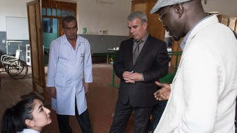 Foto dari proyek advokasi di Tajikistan