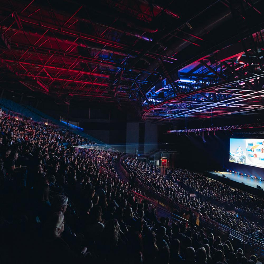 Auditorium lengkap di Kongres 2019