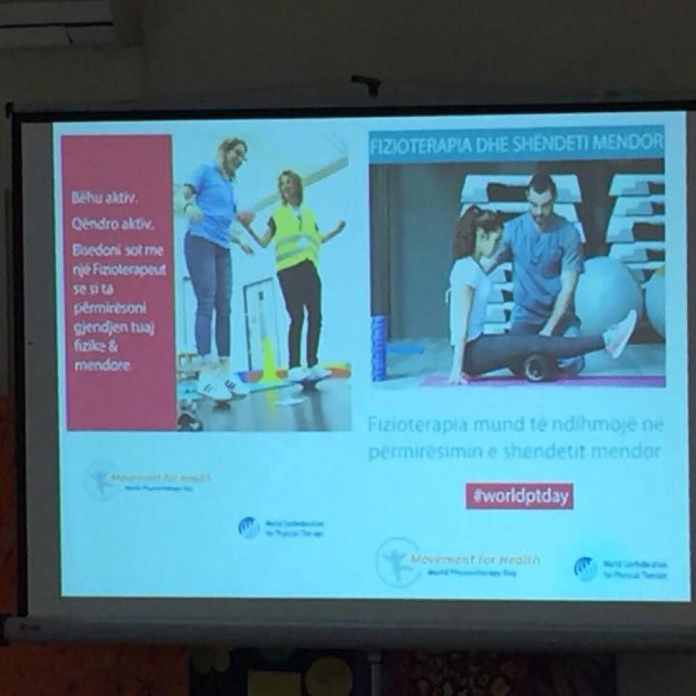 Photograph of World PT Day 2018 celebration in Kosovo