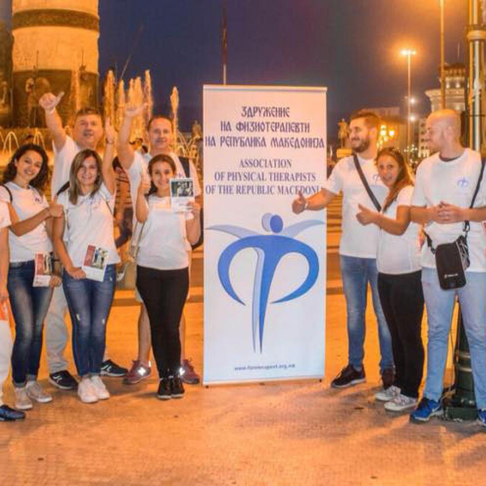 Photograph of World PT Day 2018 celebration in Macedonia
