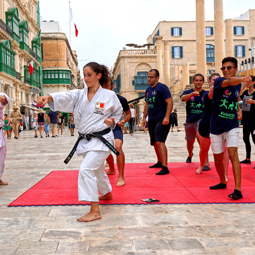 Photograph of World PT Day 2018 celebration in Malta