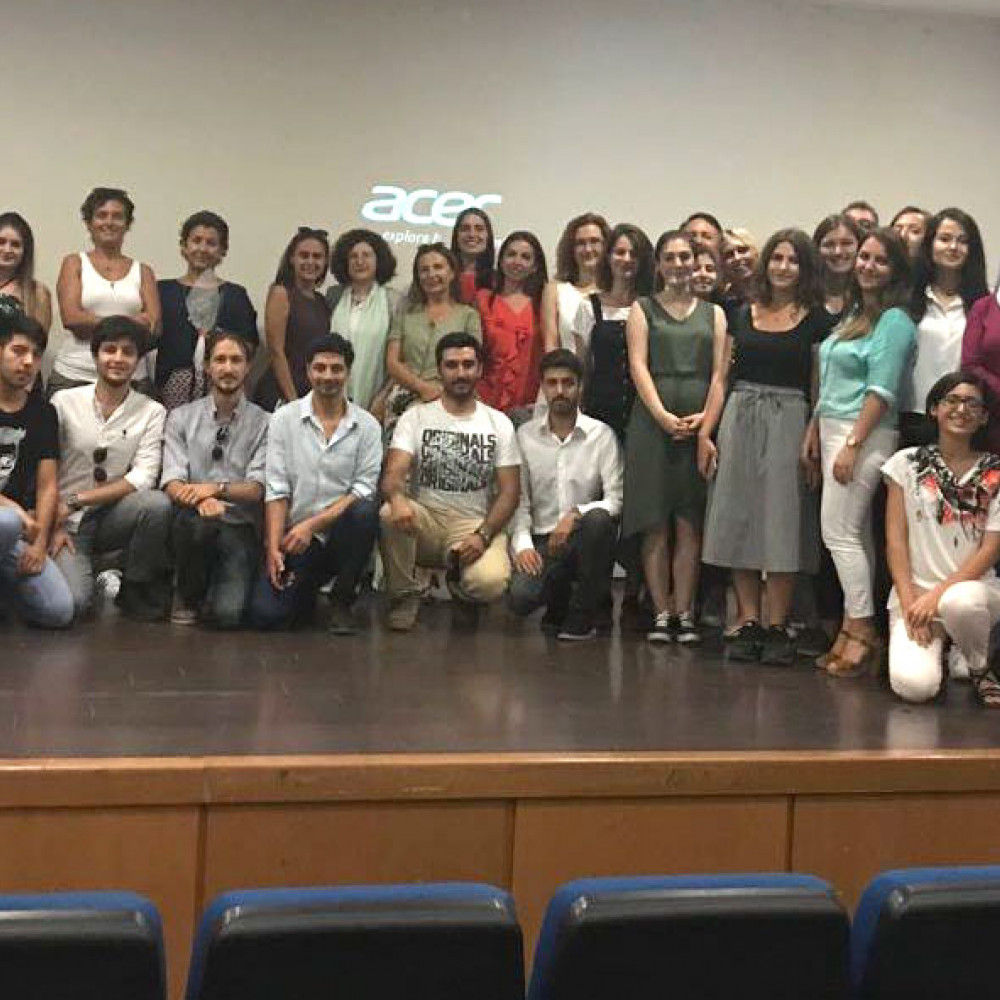 Photograph showing a celebration held in Turkey to mark World PT Day 2018