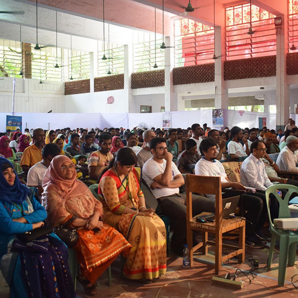 Photograph showing one of the celebrations held by the Bangladesh Physiotherapy Association to mark World PT Day 2019