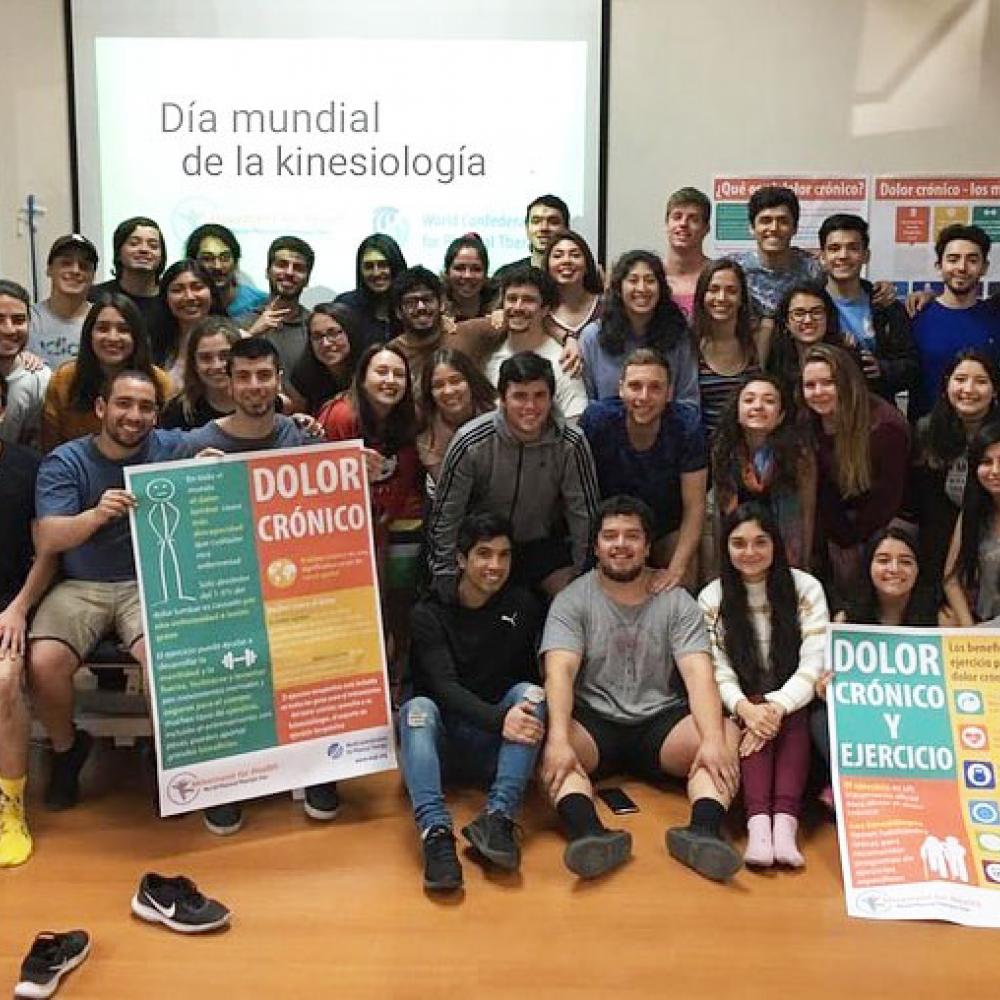Photograph showing one of the celebrations held in Chile to mark World PT Day 2019