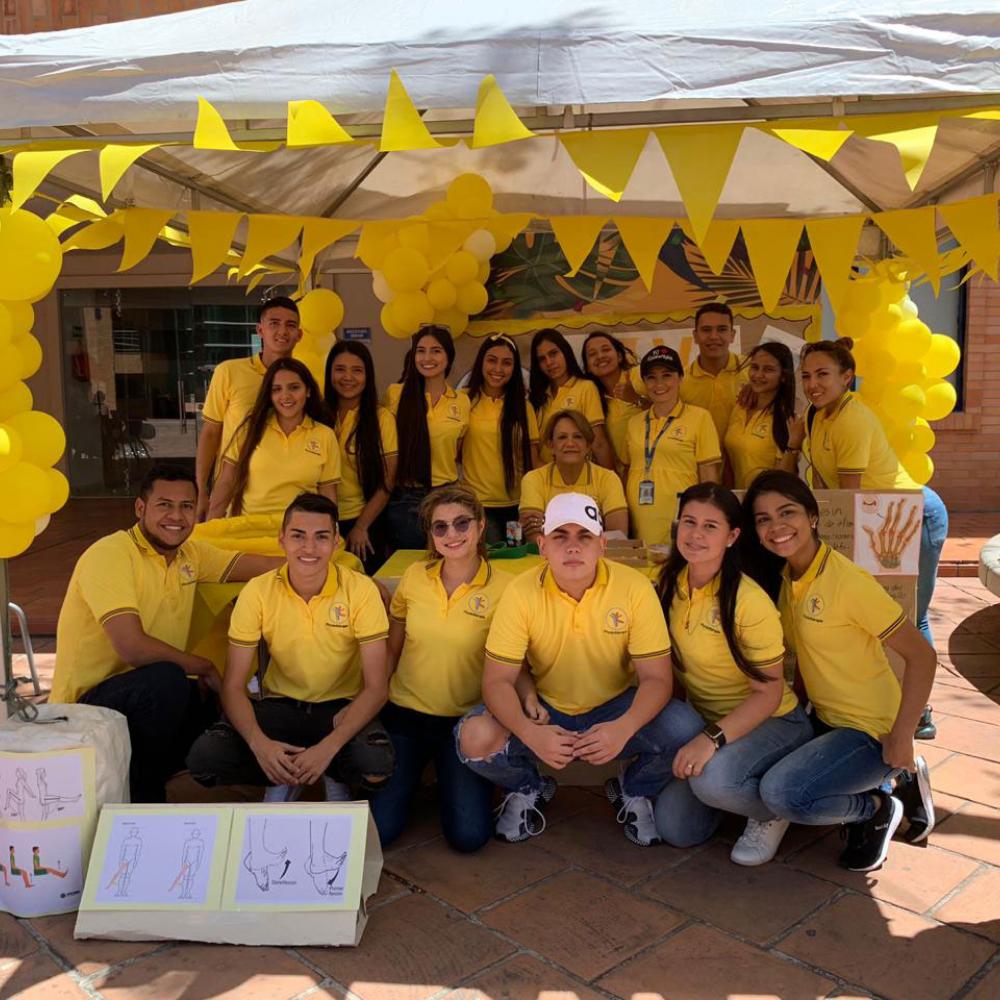 Photograph showing one of the celebrations held in Colombia to mark World PT Day 2019
