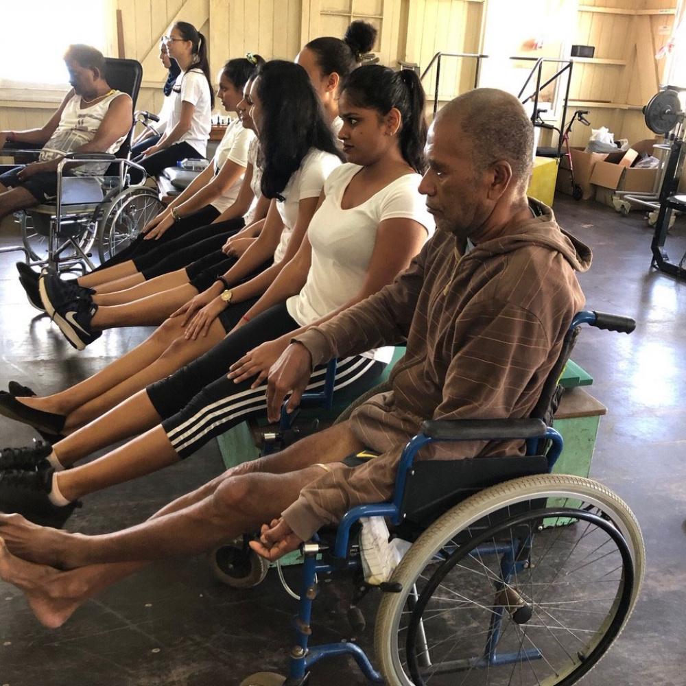 Photograph showing a celebration held in Fiji to mark World PT Day 2019