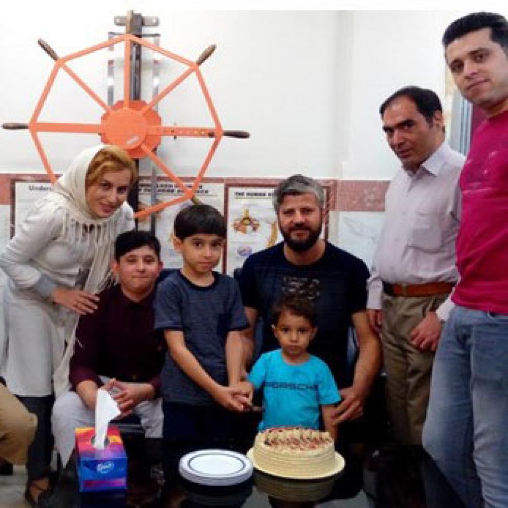 Photograph showing a celebration held in Iran to mark World PT Day 2019