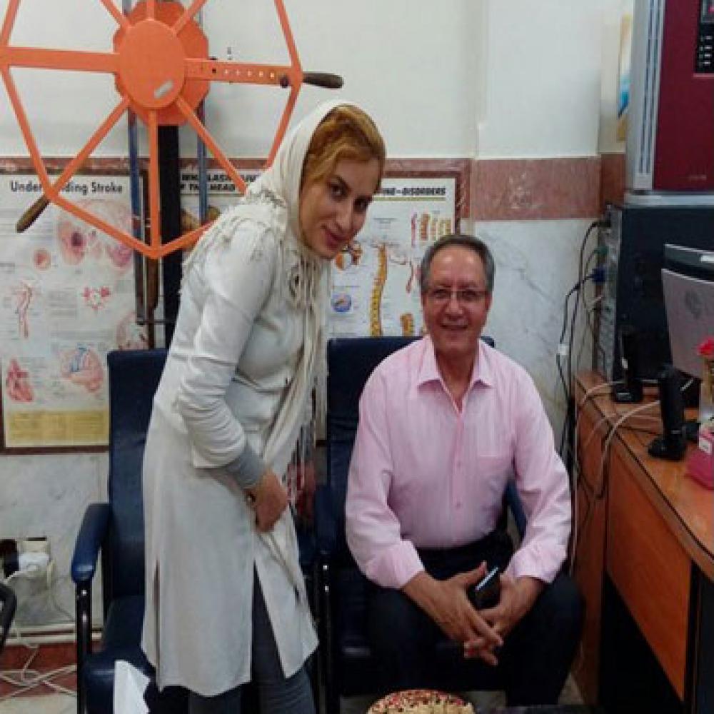 Photograph showing a celebration held in Iran to mark World PT Day 2019