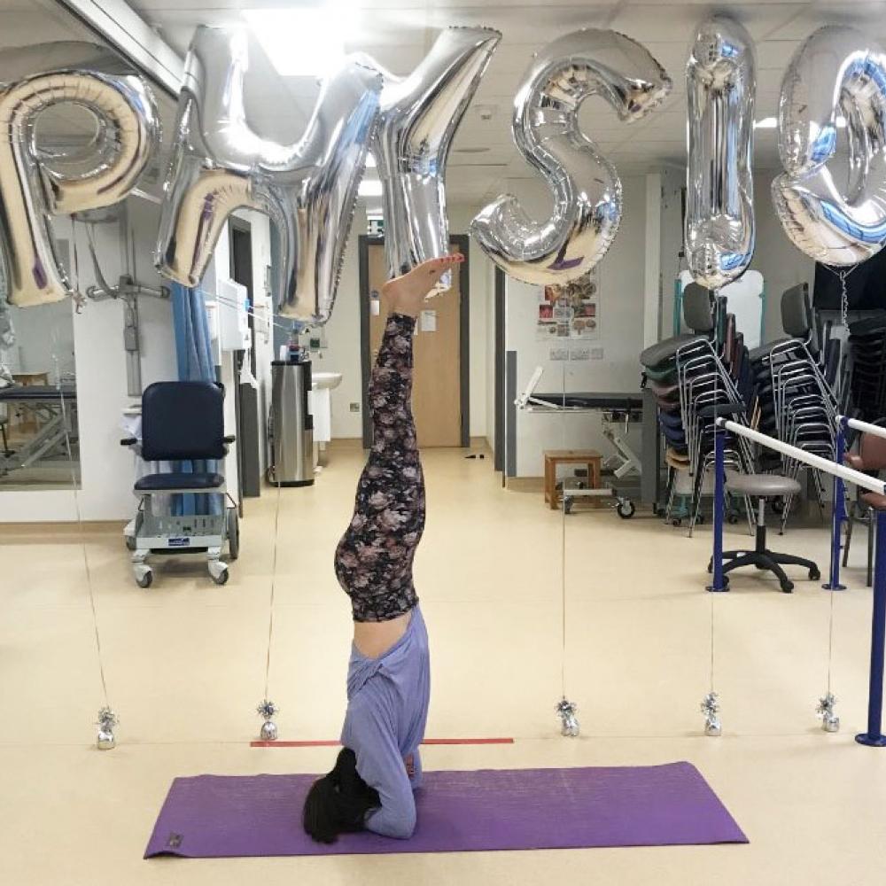 Photograph showing a celebration held in Ireland to mark World PT Day 2019
