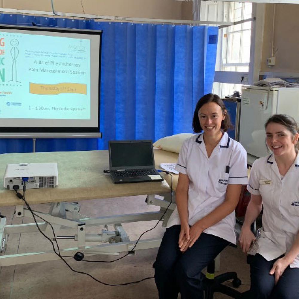 Photograph showing a celebration held in Ireland to mark World PT Day 2019