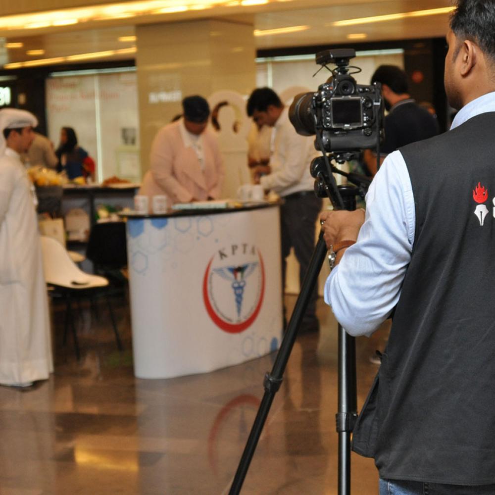 Photograph showing a celebration held in Kuwait to mark World PT Day 201
