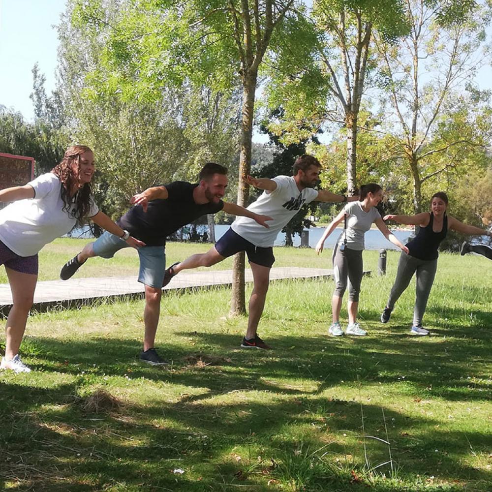 Photograph showing a celebration held in Portugal to mark World PT Day 2019