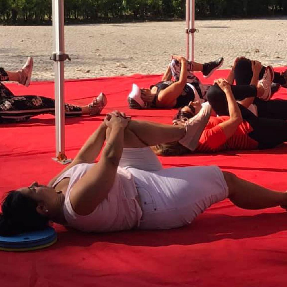 Photograph showing a celebration held in Portugal to mark World PT Day 2019