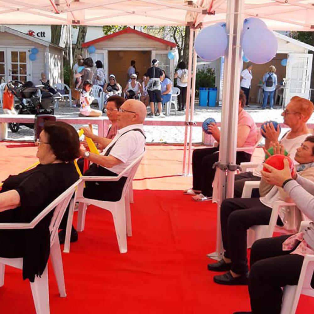 Photograph showing a celebration held in Portugal to mark World PT Day 2019