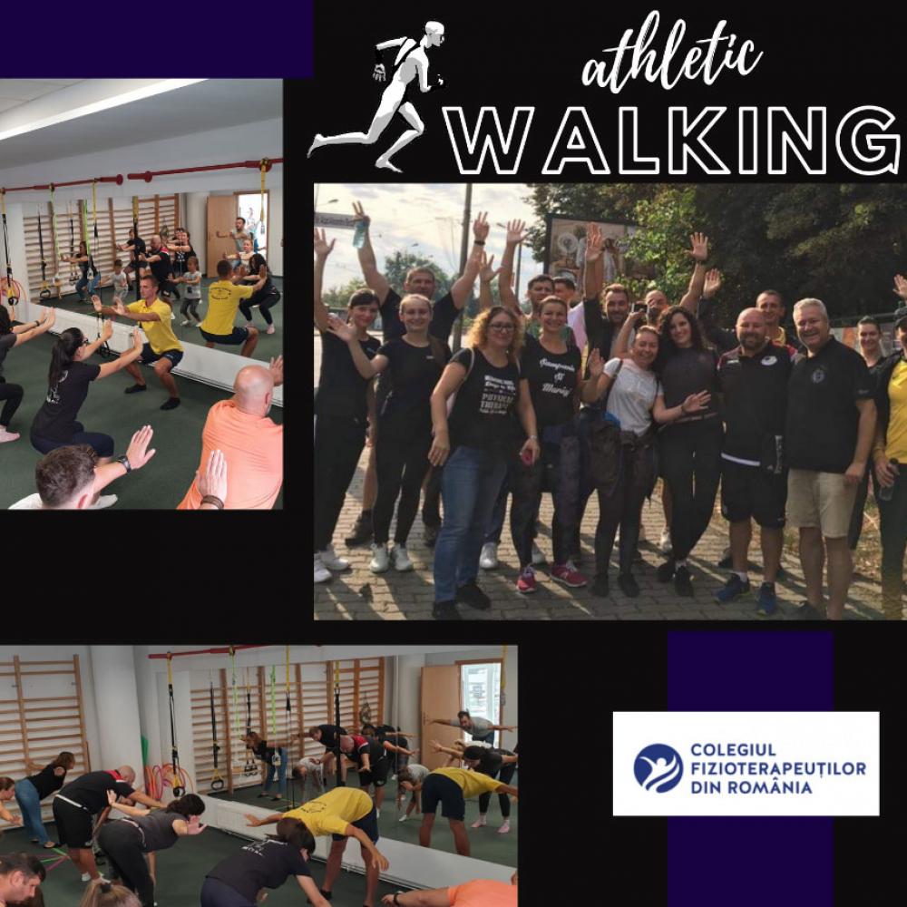 Photograph showing a celebration held in Romania to mark World PT Day 2019