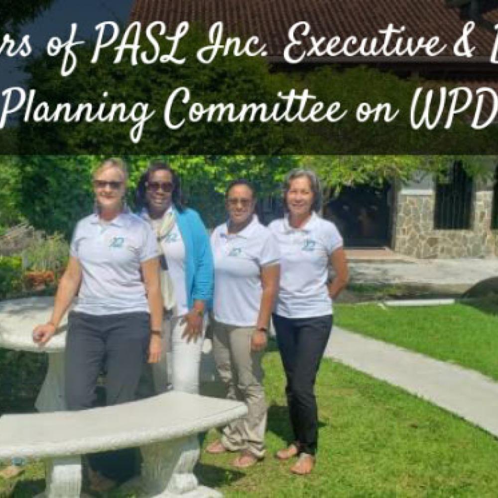 Photograph showing a celebration held in St Lucia to mark World PT Day 2019