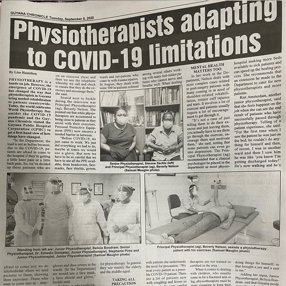 Guyana World Pt Day World Physiotherapy