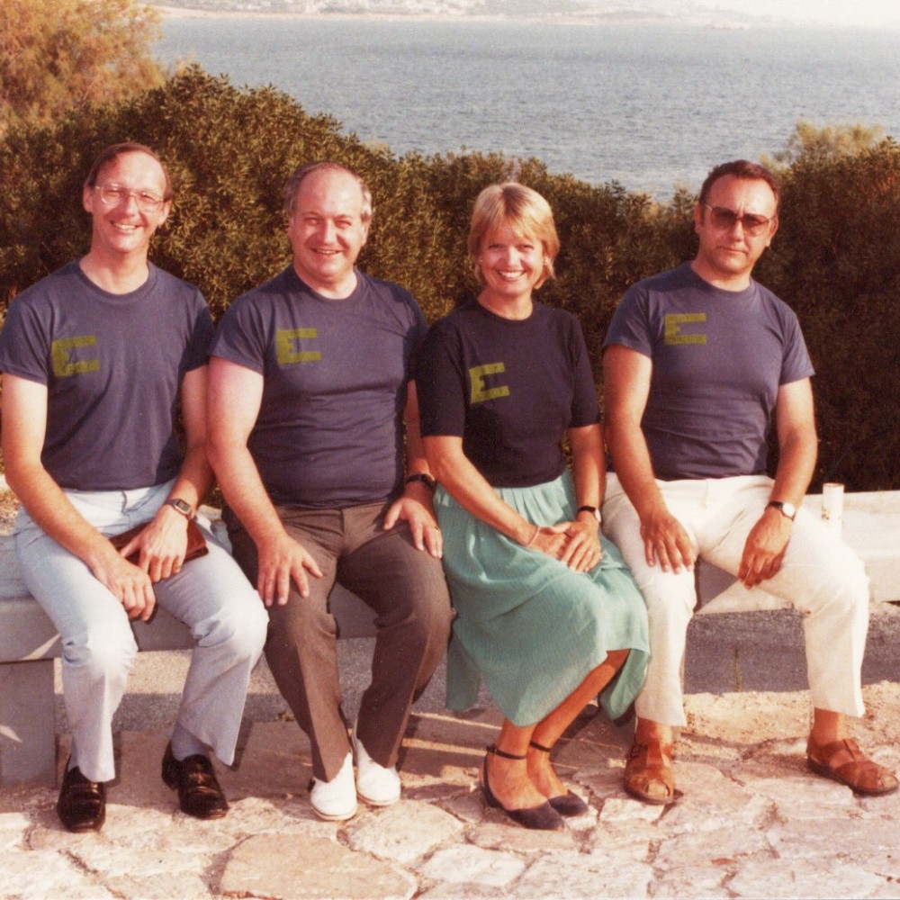 1984 年にラゴニッシで開催された SLCP 会議での David Teager